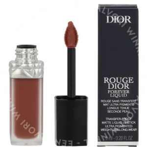 Dior Rouge Dior Forever Liquid Lipstick 6ml #100 Forever Nude Look fles en verpakking