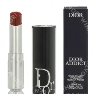 Dior Addict Shine Lipstick - Refillable 3.2g #716 Dior Cannage fles en verpakking