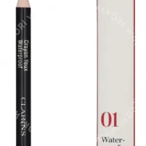 Clarins Crayon Yeux Waterproof Eye Pencil 1.2g #01 Intense Black fles en verpakking
