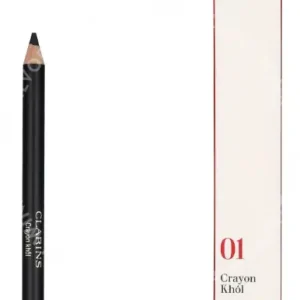 Clarins Crayon Khol Long-Lasting Eye Pencil w/Brush & Sharp. 1.05g #01 Carbon Black fles en verpakking