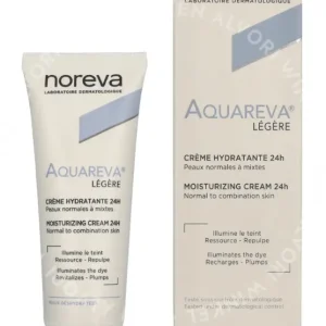 Noreva Aquareva Light Moisturizing Cream 24H 40ml  fles en verpakking