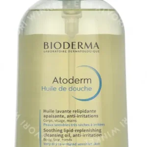 Bioderma Atoderm Ultra -Nourishing Shower Oil 1liter Very Dry To Irritated Sensitive Skin fles