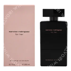 Narciso Rodriguez For Her Shower Gel 200ml  fles en verpakking