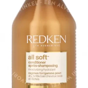 Redken All Soft Conditioner 300ml Moisturizig/ Hydratant Dry Brittle Hair verpakking