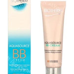 Biotherm Aquasource BB Cream SPF15 30ml Fair To Medium - Instant Beautifying Moisturizer - All Skin Types fles en verpakking