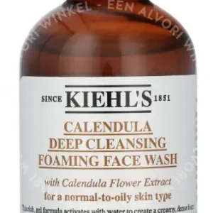 Kiehl's Calendula Deep Cleansing Foaming Face Wash 75ml For A Normal-To-Oily Skin Type fles