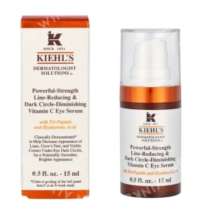 Kiehl's D.S. Powerful-Strenght Vitamin C Eye Serum 15ml Line-Reducing & Dark Circle-Diminishing fles en verpakking