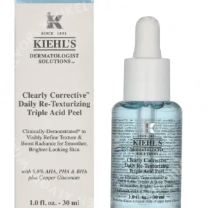 Kiehl's Clearly Corrective Daily Re-Texturizing Triple Acid 30ml  fles en verpakking