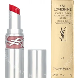 YSL Loveshine Lipstick 3.2g #45 Coral Crush fles en verpakking