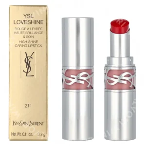 YSL Loveshine Lipstick 3.2g #211 Ardent Carmine fles en verpakking