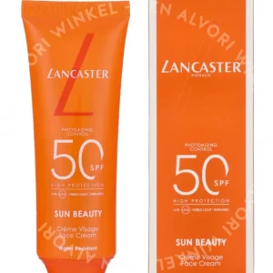 Lancaster Sun Beauty Comfort Touch Face Creamspf50 50ml  fles en verpakking