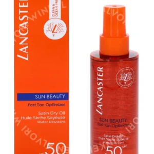 Lancaster Sun Beauty Dry Oil Fast Tan Optim. SPF50 150ml  fles en verpakking