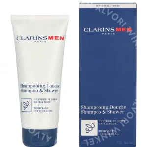 Clarins Men Shampoo & Shower 200ml Hair And Body fles en verpakking