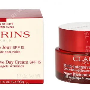 Clarins Super Restorative Day Cream SPF15 50ml All Skin Types fles en verpakking