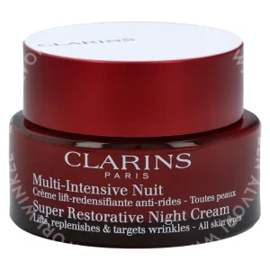 Clarins Super Restorative Night Cream Lifts Replenish & Target Wrinkles - All Skin Types 50ml  fles