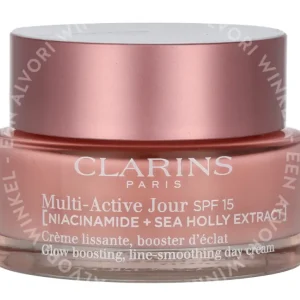 Clarins Multi-Active Jour SPF15 Day All Skin Types [Niacinamide + Sea Holly Extract] 50ml  fles