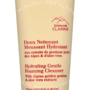 Clarins Hydrating Gentle Foaming Cleanser 125ml Normal To Dry Skin fles
