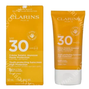 Clarins Youth-protecting Sunscreen SPF30 50ml  fles en verpakking
