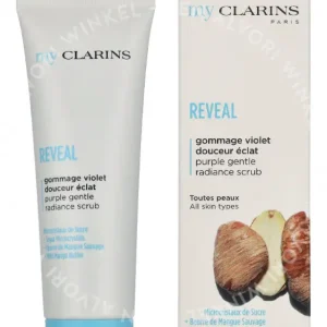 Clarins My Clarins Purple Gentle Radiance Scrub 50ml  fles en verpakking