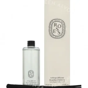 Diptyque Roses Reed Diffuser - Refill 200ml  fles en verpakking