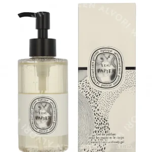 Diptyque L'Eau Papier Cleansing  Hand and Body Gel 200ml  fles en verpakking