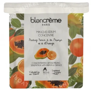 Blancreme Concentrated Serum-Mask 1stuk With Peeling Papaya & Orange fles