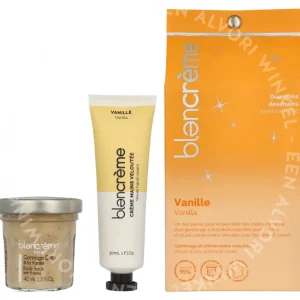 Blancreme Hand Cream Duo 70ml Hand Cream 30ml/Scrub 40ml - Tonka fles en verpakking