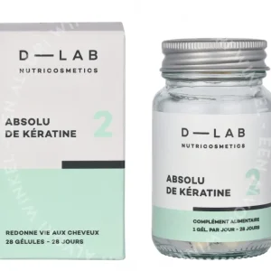 D-Lab Absolu De Keratine 2 Capsules 28stuk  fles en verpakking