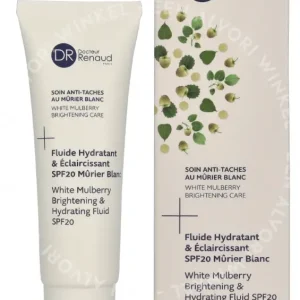 Dr. Renaud White Mulberry Brightening & Hydr. Fluid SPF20 50ml  fles en verpakking