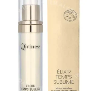 Qiriness Elixir Temps Sublime Gl. Well-Aging Restr. Essence 30ml  fles en verpakking