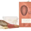 Bachca Paris The Essentials Hair Terracotta Set 5stuk Large Boar & Nylon Hair Brush/Blush Brush/Contour Shader Brush/Round Clip/Cotton Pouch fles en verpakking