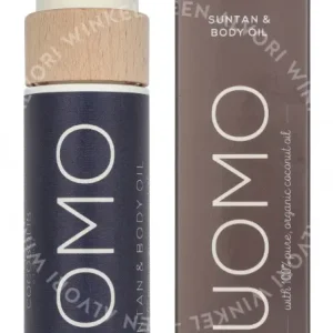 Cocosolis Uomo Suntan & Body Oil 110ml  fles en verpakking