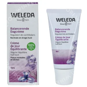 Weleda Iris Balancing Day Cream 30ml Normal To Dry Skin fles en verpakking