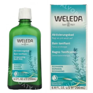 Weleda Rosemary Invigorating Bath Milk 200ml  fles en verpakking