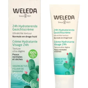 Weleda Cactus 24H Hydrating Facial Cream 30ml For Normal And Dry Skin fles en verpakking