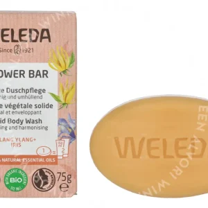 Weleda Shower Bar 75g Ylang Ylang + Iris fles en verpakking