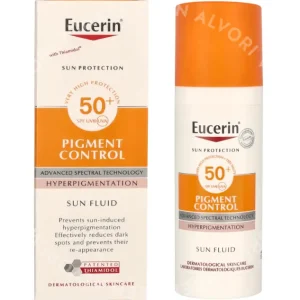 Eucerin Pigment Control SPF50+ 50ml  fles en verpakking