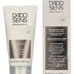 Dado Sens Regeneration Night Cream 50ml  fles en verpakking