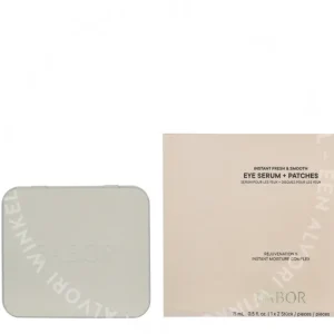 Babor Instant Fresh & Smooth Set 15ml Instant Fresh & Smooth Eye Serum 15 ml / Eye Patches 2 pieces fles en verpakking