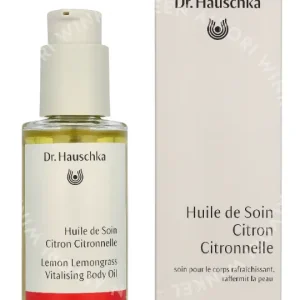 Dr. Hauschka Lemon Lemongrass Vitalising Body Oil 75ml  fles en verpakking