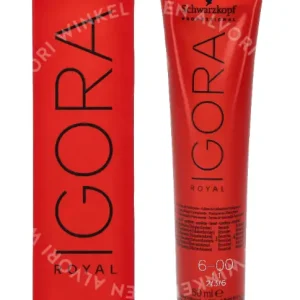Schwarzkopf Igora Royal Permanent Color Creme 60ml 6-00 fles en verpakking
