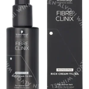 Schwarzkopf Fibre Clinix Bonding Rich Cream-To-Oil 100ml  fles en verpakking