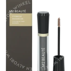 M2 Beaute Eyebrow Enhancer Color & Care 6ml Blonde fles en verpakking