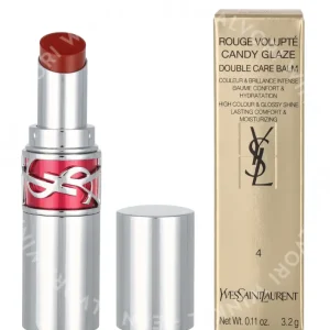 YSL Loveshine Candy Glaze Lipstick 3.2g #04 Nude Pleasure fles en verpakking