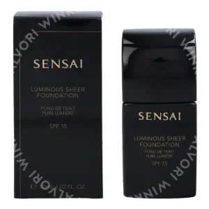 Sensai Luminous Sheer Foundation SPF15 30ml LS102 Ivory Beige fles en verpakking