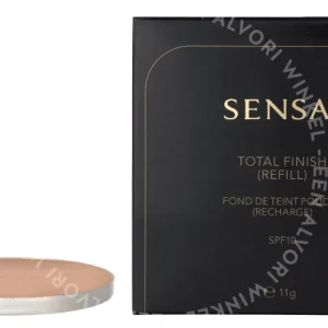 Sensai Total Finish Foundation SPF10 - Refill 11g #202 Soft Beige fles en verpakking