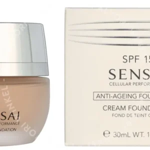 Sensai Cellular Performance Cream Foundation 30ml CF13 Warm Beige fles en verpakking
