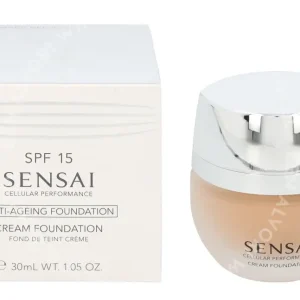 Sensai Cp Cream Foundation SPF15 30ml CF24 Amber Beige fles en verpakking
