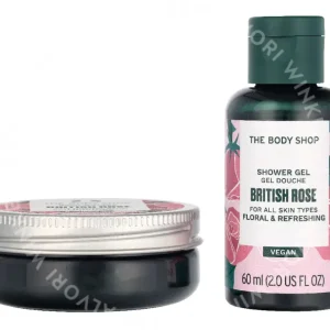 The Body Shop G1 Intro British Rose Giftset 140ml Shower Gel 60ml/Body Butter 50ml/Hand Cream 30ml fles