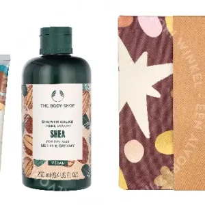 The Body Shop G3 Small Shea Giftset 140ml Hand Cream 30ml/Body Butter 50ml/Shower Cream 60ml fles en verpakking